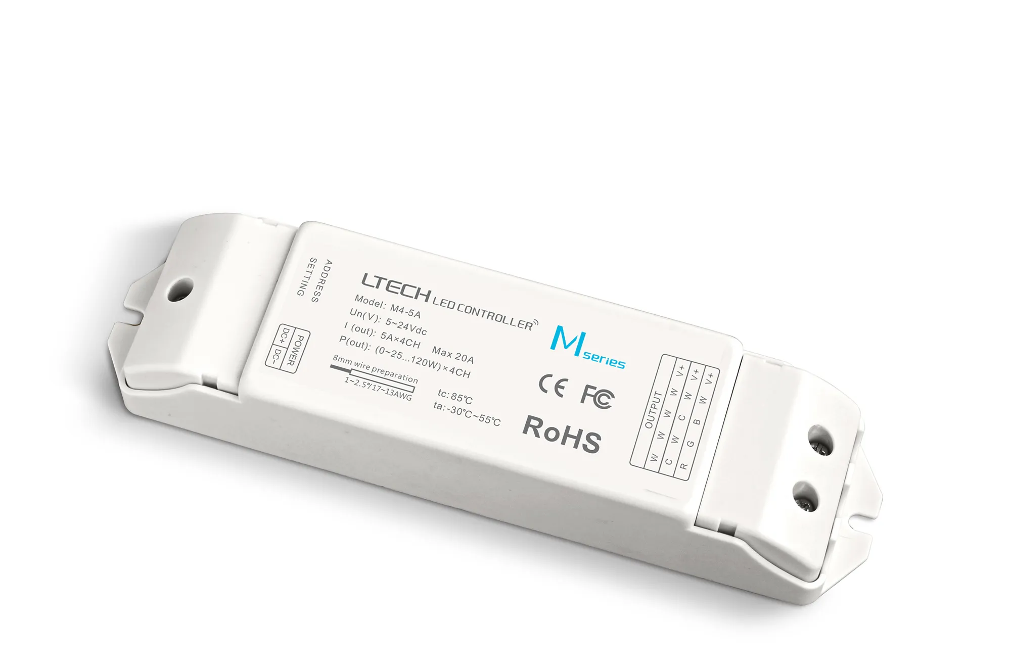 M4-5A  CV Receiving Controller 12/24V DC 5A x 4CH 100W/240W/480W IP20